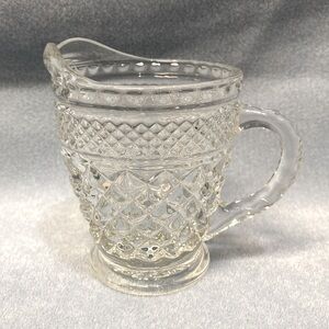 Anchor Hocking Wexford Glass Crystal Creamer